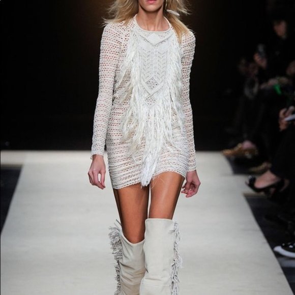 Isabel Marant Dresses & Skirts - ISABEL MARANT Mana Fringe Mini Dress FW '11 Black